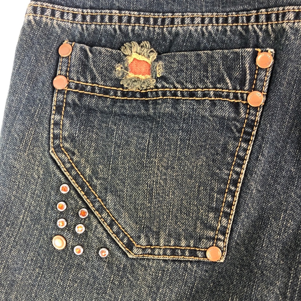 Di.A Distressed Embellished Dark Wash Jeans - Picture 14 of 15